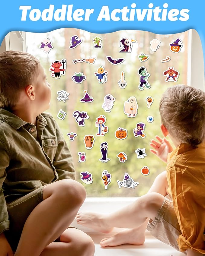 Walenced Reusable Sticker Book for Toddlers, Travel Stickers for Kids, Toddler Craft Activities Toys, Birthday Gifts for Boys & Girls