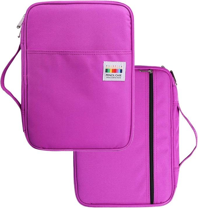 Coloring Pencil Case 220 Slots Pencils/Gel Pens Organizer Waterproof Travel Case Zipper Carrying Portable Pencil Markers Pen Holder Bag for Painter Writers