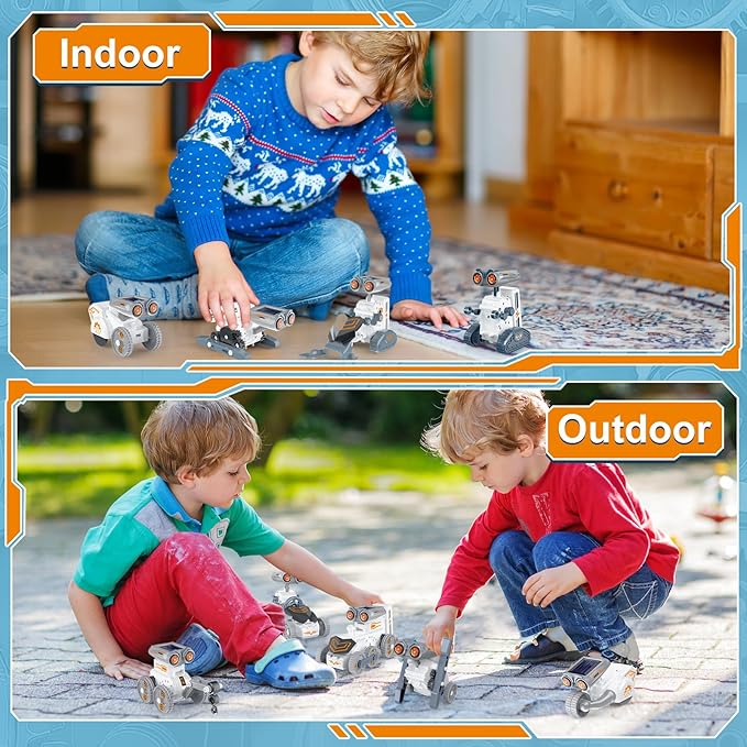 STEM Solar Robot Building Kit, 14-in-1 Education Building Toys for Kids 8-12, DIY Two Acitvited Mode Educational Science Kits Birthday Gifts for 8 9 10 11 12 13 Years Old Boys Girls Teens