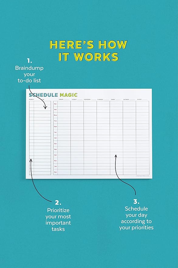 Schedule Magic Time Blocking Planner (Weekly)