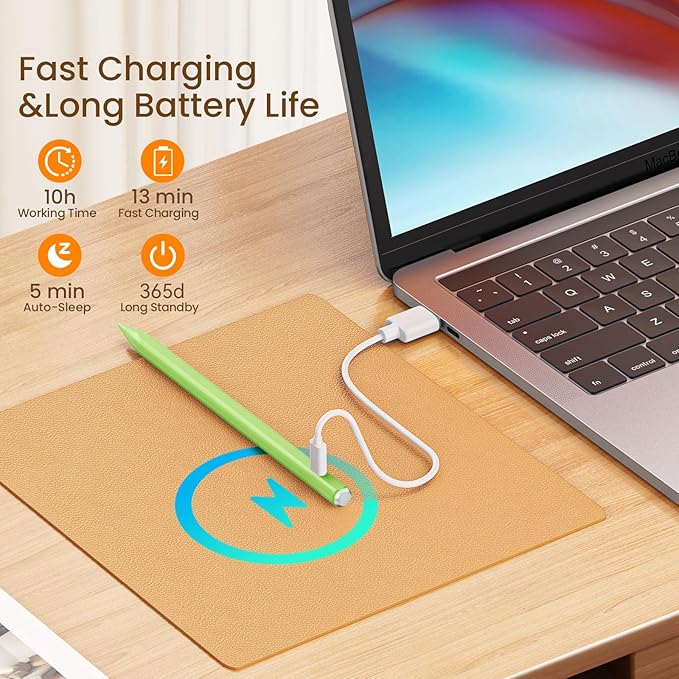Hastraith Stylus Pen for iPad(2018-2026)-13 Mins Fast Charge with Tilt Sensitivity & Palm Rejection for iPad 11/10/9/8/7/6th Gen, Air 5/4/3/M4/M3/M2, Pro 13"/12.9"/11"/M4, Mini 7/6/5th, Green