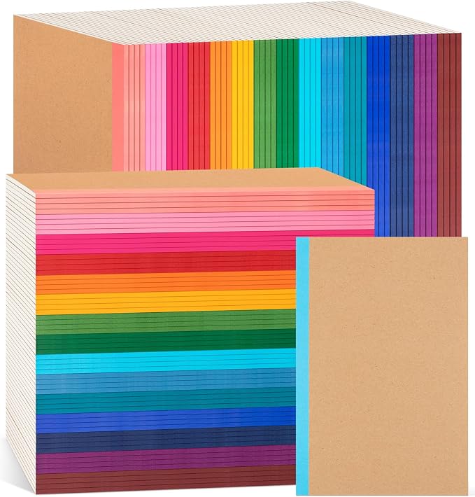 120Pack Lined Notebook Journals Bulk, A5 College Ruled Composition Notebook