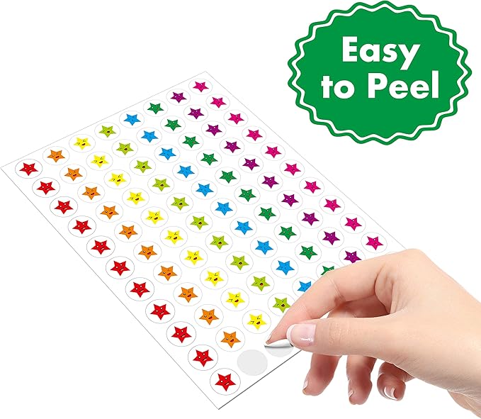 6 Pack Multi-Color Dry Erase Incentive Chart/Chore/Responsibility/School Attendance/Homework Progress Tracking Chart, 6 Pack in Multi-Color, 36 Rows X 25 Columns (17" x 22.5") with 1056 Stars