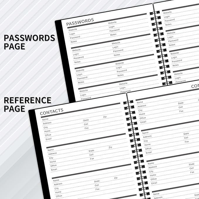 2026-2030 Monthly Planner/Calendar - Jul. 2026 - Dec. 2030, Monthly Planner, 5 Year, 6.2" x 8.3", Multi Year Calendar 2026-2030 with Twin-Wire Binding, Tabs, Storage Pocket - Black