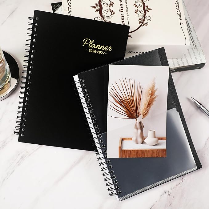 2026-2027 Academic Planner – Jul. 2026 – Jun. 2027, Weekly ＆ Monthly Planner 2026-2027, Calendar Planner, 6.4" x 8.5" with Flexible Cover, Colorful Tabs, Twin-Wire Binding, Inner Pocket, Notes Pages