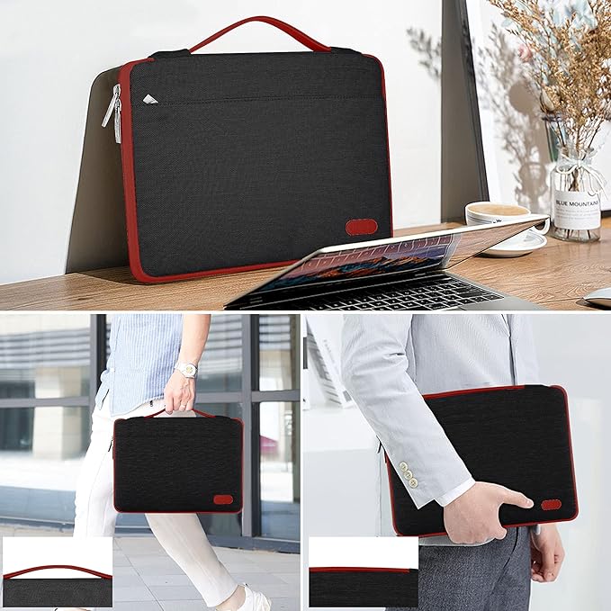 Hseok Laptop Sleeve 13-14 Inch Case Briefcase Compatible with MacBook Neo Pro 14 M5/M4/M3/M2/M1, All Models 13.3 Mac Air/Pro, XPS 13 14, Most Popular 13"-14" Notebooks,B03K02
