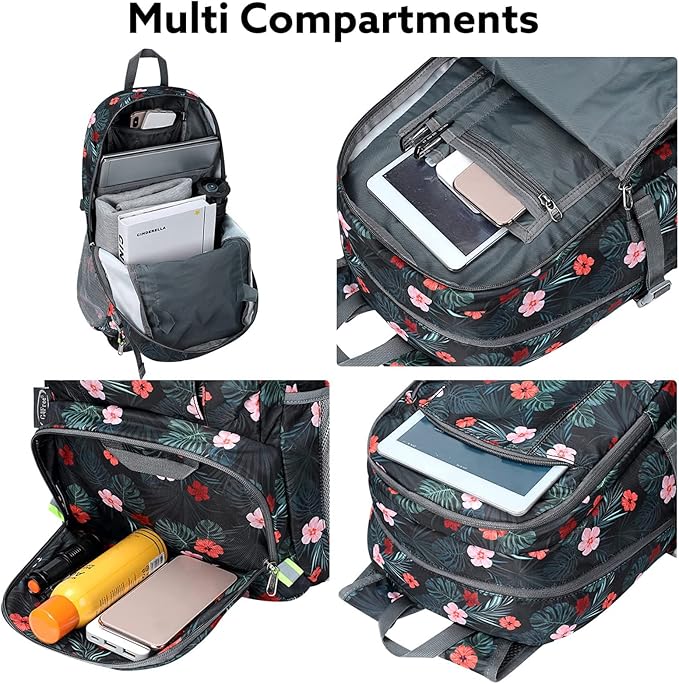 G4Free Lightweight Packable Hiking Backpack, Waterproof Travel Daypack
