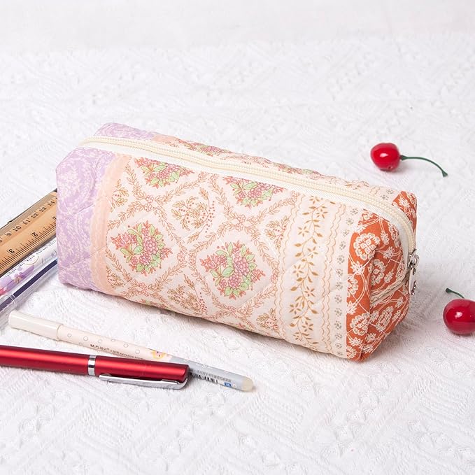 Pencil Case Pen Case Office College School Storage Bag Pouch Holder Box Organizer Makeup Pouch Cosmetic Bag Aesthetic Cute Pencil Case for Girls Boys Kids (ZI)