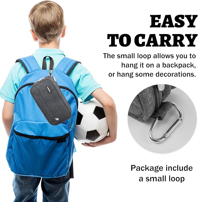 Pencil Case Big Capacity Pen Pouch Large Storage Holder Marker Pen Bag Durable 3 Compartment School Office Desk Organizer Portable Cute Zipper Stationery for Kids Teen Student Boys Girls Adults