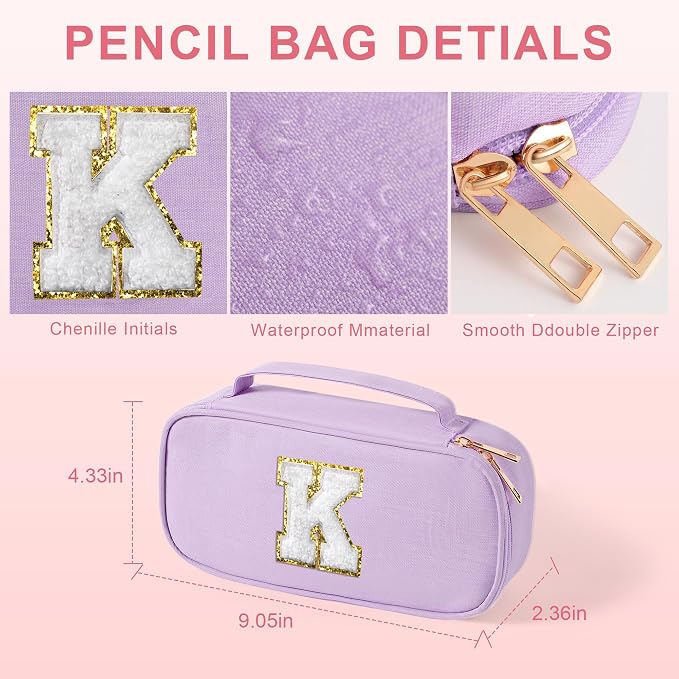YOOLIFE Initial Bag, Birthday Gifts, Purple (W)