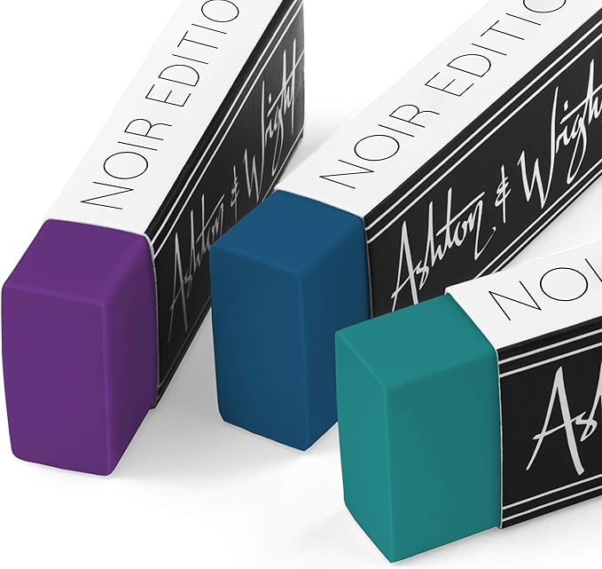 Ashton and Wright - Classic Eraser - Latex Free Plastic Rubber - Pack of 20 Midnight Tones