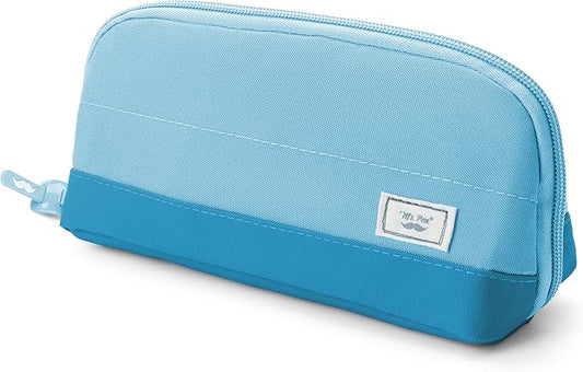 Mr. Pen- Fabric Pencil Case Pouch, Blue, Triangular Shape Pencil Pouch