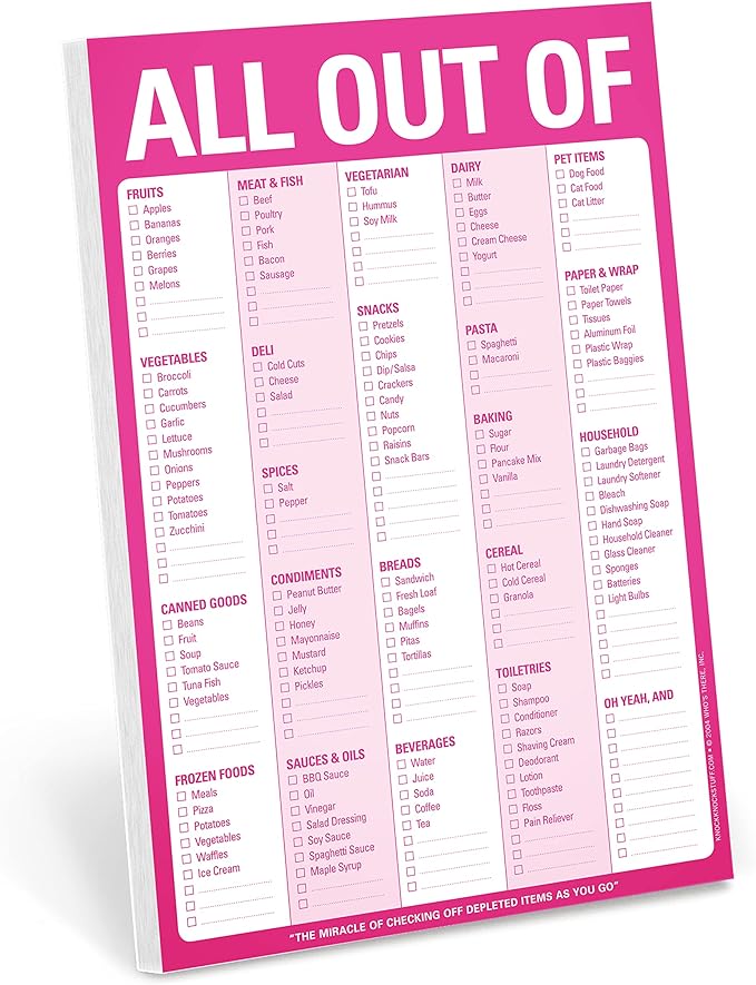 All Out Of Pad with Magnet (Pink)