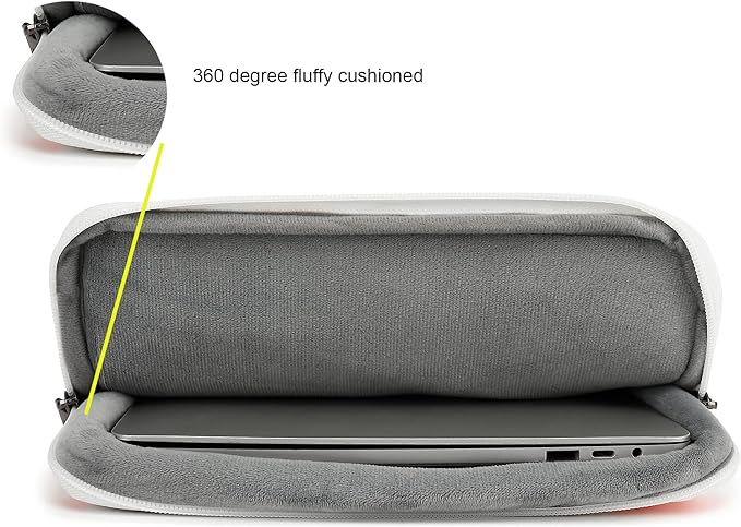 360° Protective Laptop Sleeve Case Bag with 3 Pockets for MacBook Pro 14 inch and 14 inch-14.4 inch Screen Laptop (Sol de Mayo)
