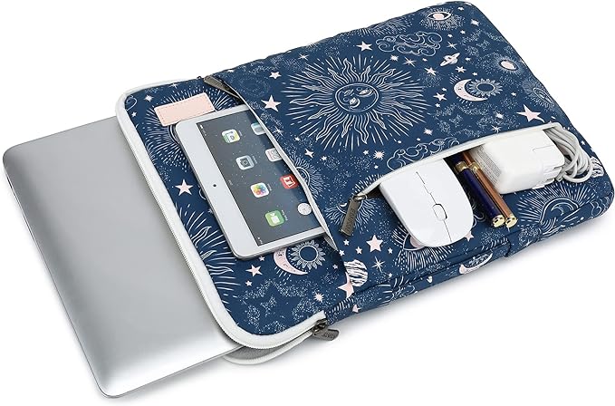 360° Protective Laptop Sleeve Case Bag with 3 Pockets for MacBook Pro 14 inch and 14 inch-14.4 inch Screen Laptop (Sol de Mayo)