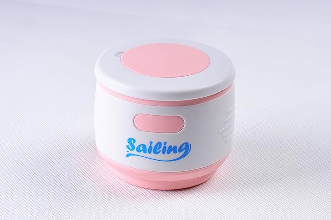 Sailing. Collapsible Portable Reusable Silicone 12 fl oz Drinking/Coffee Cup/Mug. 100% high quality food grade silicone. BPA Free (Pink)