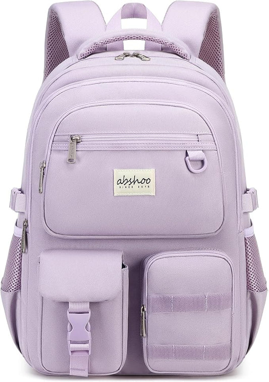 abshoo Large Heavy Duty Backpack For School College Bookbag Casual Multi Pocket Travel Backpacks