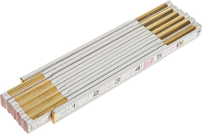 Crescent Lufkin 5/8" X 6' Red End® Engineer's Scale Wood Rule - 1066DN , White