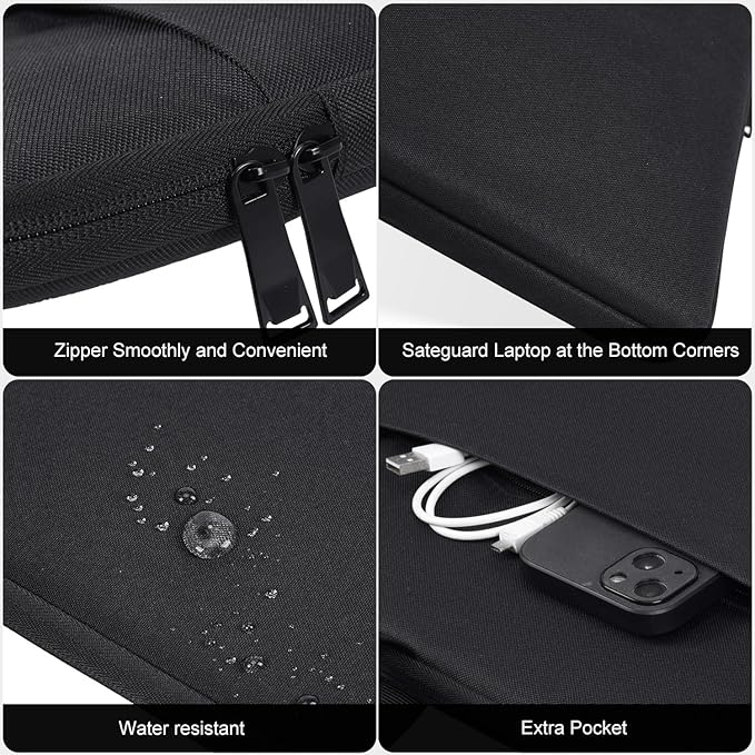 Portable Monitor Case, 15.6-16.1 inch Monitor Sleeve Carrying Bag Compatible with MNN KYY Innoview ASUS Zenscreen 15.6" 16" Portable Display Monitors
