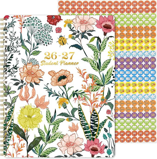 Student Planner 2026-2027 - School Planner 2026-2027, Jul. 2026 - Jun. 2027, 9'' x 11'', Weekly Lesson Planner, Academic Planner with Stickers, Week's Goals, Tabs, Twin-wire Binding and 3-Hole Punched