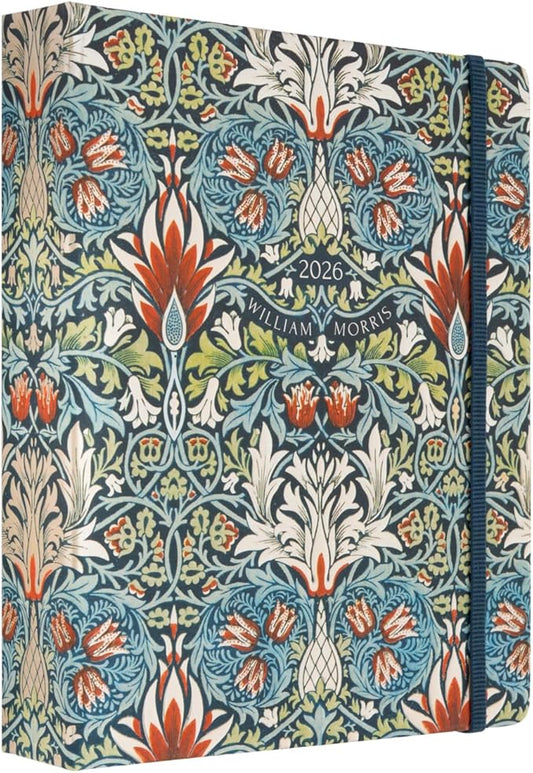 KOKONOTE Planner 2025-2026 William Morris Wall Art - Planner for Women 17 Month(Aug 25/ Dec 26) | Weekly & Monthly Academic planner 2025-2026 | 6.4" x 7.9" | Hardcover Agenda 2025 | Thick paper 120 g/m²