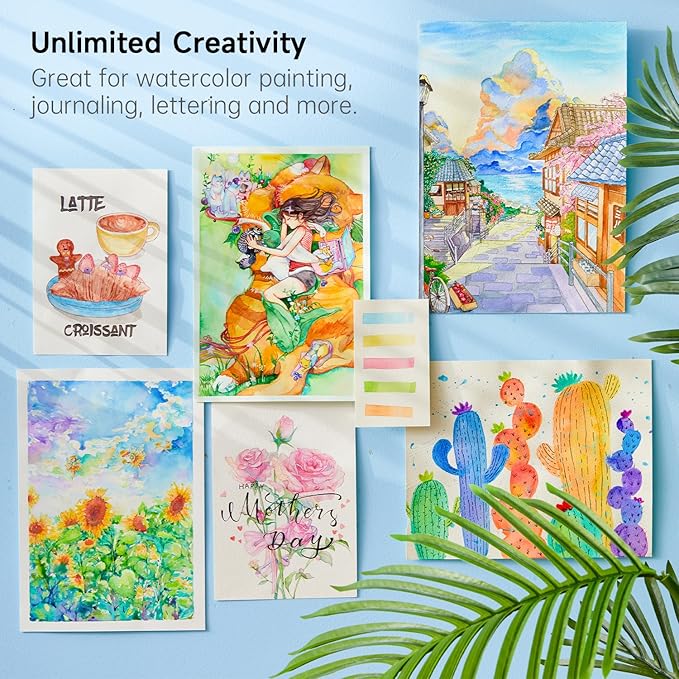 Shuttle Art Watercolor Paint Set, 15 Colors Watercolor Paint in Tubes (12ml Each) with 3 Brushes, Rich Pigments, Easy to Blend, Perfect for Kids, Artists, Beginners, Students (Pack of 2)