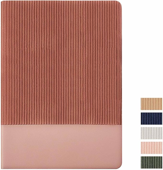 Dotted Journal Notebook Soft Cover PU Leather Journaling Notebooks for Women Men Writing Work Office School 160 Pages 100 GSM Thick Paper A5 Dotted 80 Sheets 5.79"x8.27", Dark Pink