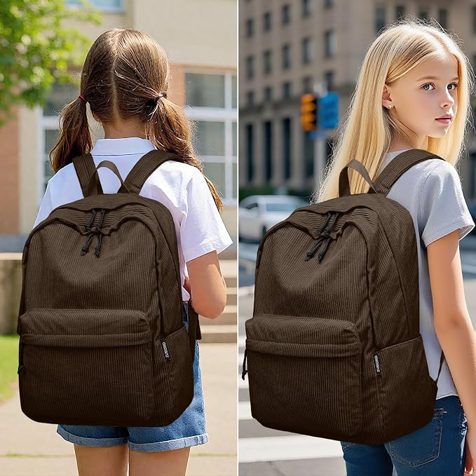 ZUBOND Backpack for School Girls and Boys, Lightweight School Bookbag for Teens, College Students Women & Men, Cute Large Laptop Backpack Fits 15.6 Inch Notebook