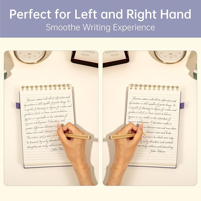 A5 Top Spiral Notebook,240 Pages Steno Pads College Ruled Journal Note Pad