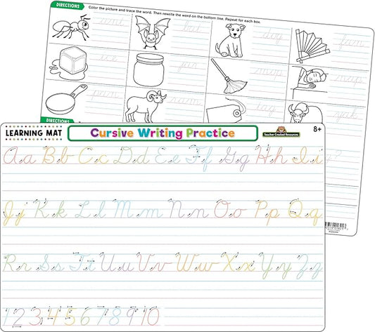 Teacher Created Resources Cursive Writing Practice Learning Mat