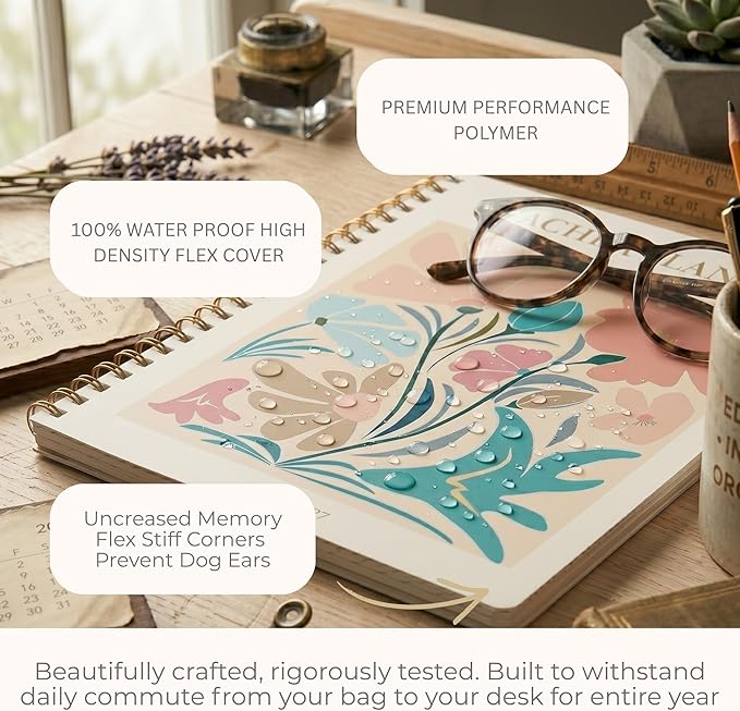 Teacher Planner 2026-2027, Horizontal Lesson Plan Book for Teachers | NEW Floral Cover, 8.5" x 11" | Weekly & Monthly Academic Year Lesson Planner, July 2026-June 2027 | Stickers & Bookmark