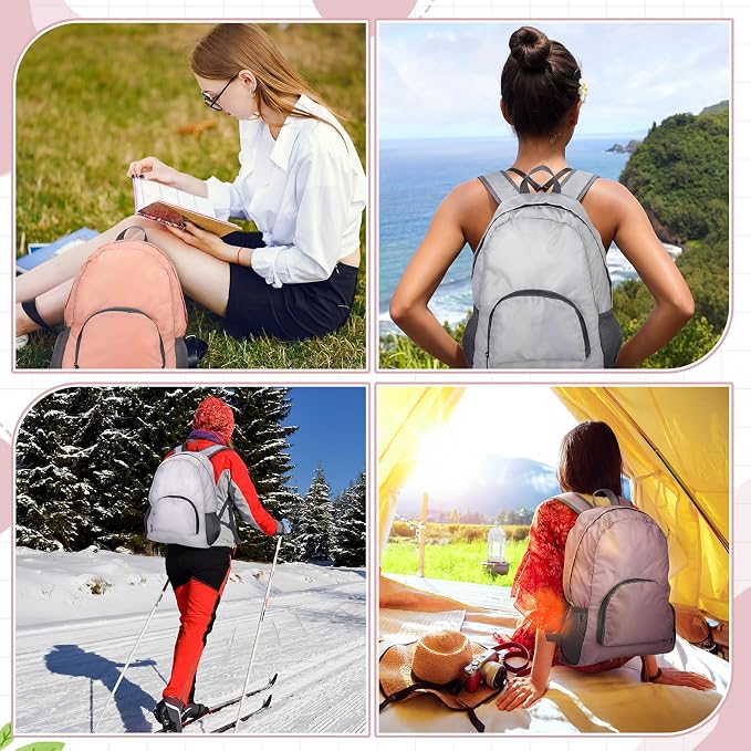 Jexine 10 Pcs Backpacks Bulk 16.5 Inches Lightweight Travel,Soft Neutrals | Basic Book Bags for School Outdoor, Foldable Storage, Ideal Students Adults Commuters, Bulk Backpack Set for Teams