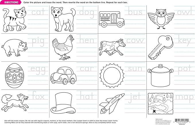 Teacher Created Resources Printing Practice Learning Mat