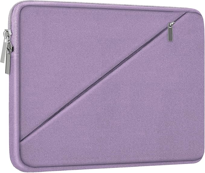 Laptop Case 15.6 inch, Traveling Carrying Computer Bag with Zippered Pocket, Shockproof Protective Laptop Sleeve Compatible for Apple Notebook, HP, Dell, Acer, Asus, Lenovo, Light Purple