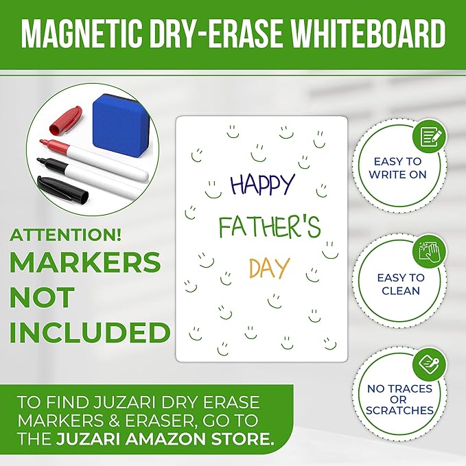 Magnetic Whiteboard for Fridge 8x12 - Dry Erase Board for Refrigerator White Board for Fridge Whiteboard Magnetic Fridges Boards Magnet Whiteboard for Fridges Magnet White Boards