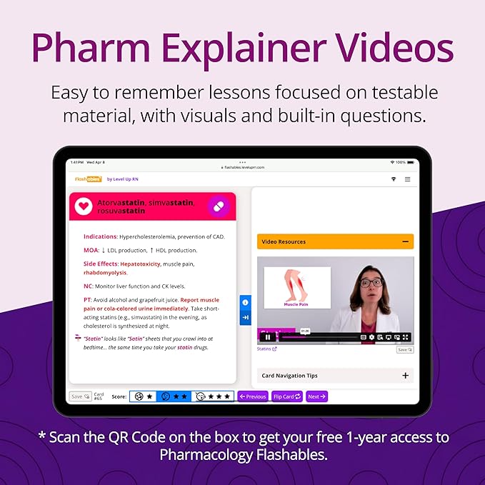 Pharmacology Flash Cards – No Fluff – Nursing School Essentials for Students – 2026 NCLEX ATI HESI Review LPN RN Flash Cards (223 Cards)