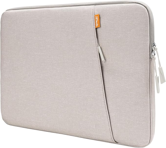 JETech Laptop Sleeve for 15-Inch Notebook, Compatible with MacBook Air 15-Inch M5-M2, MacBook Pro 16-Inch M5-M1, Waterproof Shockproof Case with Accessory Pocket Bag (Starlight)