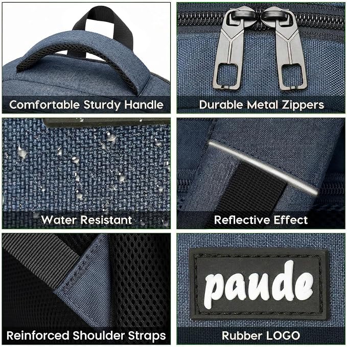 Paude Laptop Backpack,School Backpack Large Bookbag for Teens Adults Men,Lager Backpack for High School College Students Back Pack,Waterproof