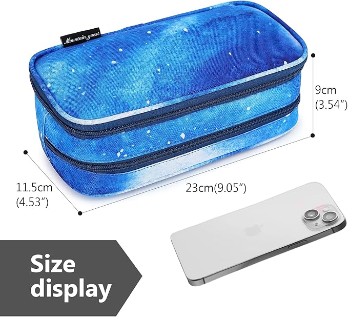 Mountain guest Pencil Cases for kids, Large Capacity Pencil Pouch, Office College School Marker Organizer Case pen for Men Women Adult Teens