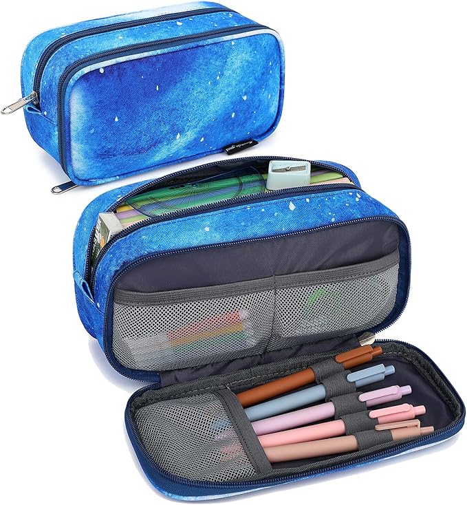Mountain guest Pencil Cases for kids, Large Capacity Pencil Pouch, Office College School Marker Organizer Case pen for Men Women Adult Teens
