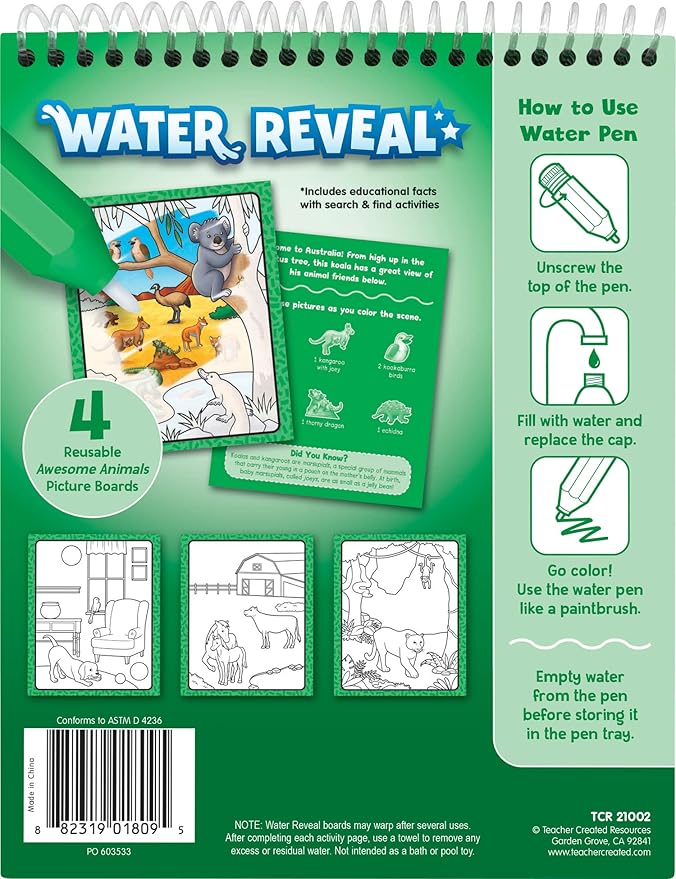 Teacher Created Resources Awesome Animals Water Reveal (TCR21002)