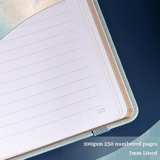 TIEFOSSI B5 Lined Journal, College Ruled Notebook for Women Men