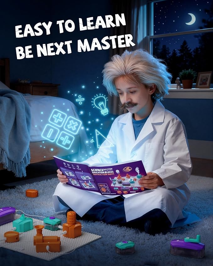 Science Kits for Kids Age 5-7 8-12, Over 450 Projects, 45 Circuit Parts, STEM Toys for Ages 8-13 6-8, Electric Circuit Kit for Kids Ages 4-8, Science Gifts for 5 6 7 8 Year Olds Boys Girls