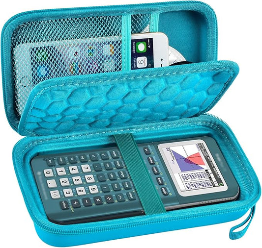 Graphing Calculators Case for Texas Instruments TI-84 Plus/TI-83 Plus CE Color Calculator, Storage Holder for TI-89/ for Casio fx-9750GIII for TI-30XS for Cables, Pens, Pencil-Green(Box Only)