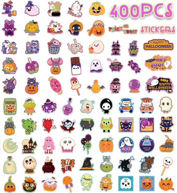 Halloween Stickers, Halloween Party Favors,Stickers for Kids,Party Supplies | Halloween Stickers for Kids, Halloween Games Toys Gifts Crafts Treats, Trick-or-Treat Halloween Activities Party Supplies