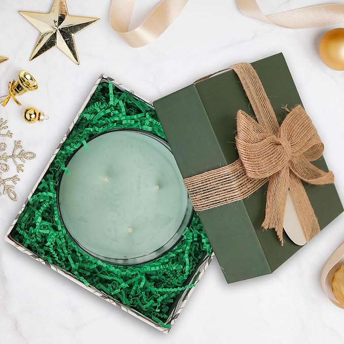 MagicWater Supply Soft & Thin Crinkle Cut Paper - 2 LB - Green - Paper Shred Filler for Gift Wrapping, Basket Filling, Birthdays, Weddings, Anniversaries, Valentines Day, and other occasions