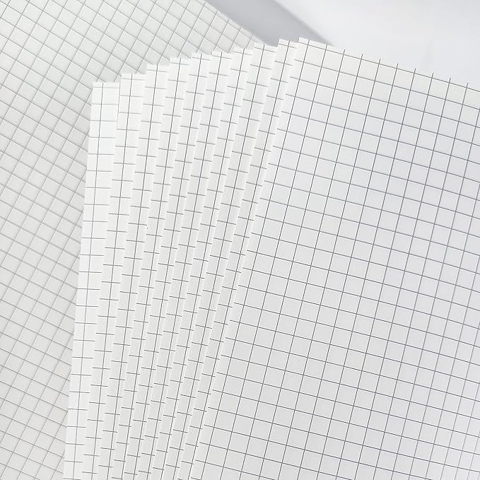 A4 Grid Paper 290x210mm - 135 Sheets 5mm Graph Paper Refill - 4-Hole Punch for A4 4-Ring Binders & Lever Arch Files - 100GSM for Notes, Technical Drawing & Bullet Journals