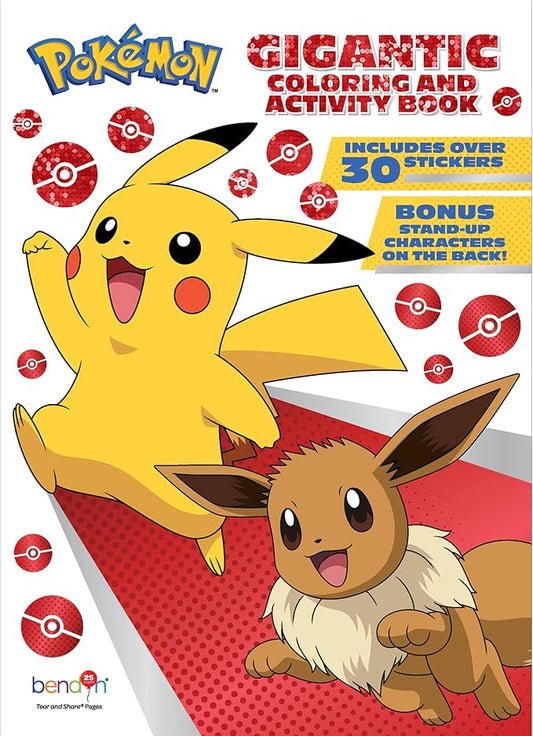 Pokémon 192-Page Coloring Book for Kids – Large Coloring Book for Boys & Girls Ages 3-10, Official Book Featuring Pikachu and Favorite Pokémon Characters
