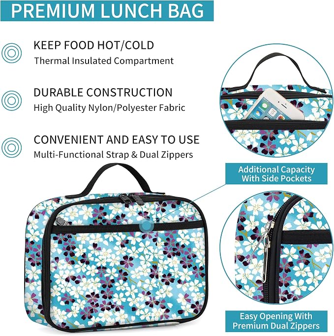 rickyh style Kids Insulated Lunch Box Thermal School Cooler hot Bag for Child