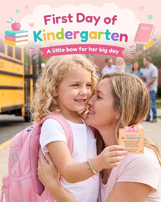 Bow Bracelet First Day of Kindergarten Gifts for Kids